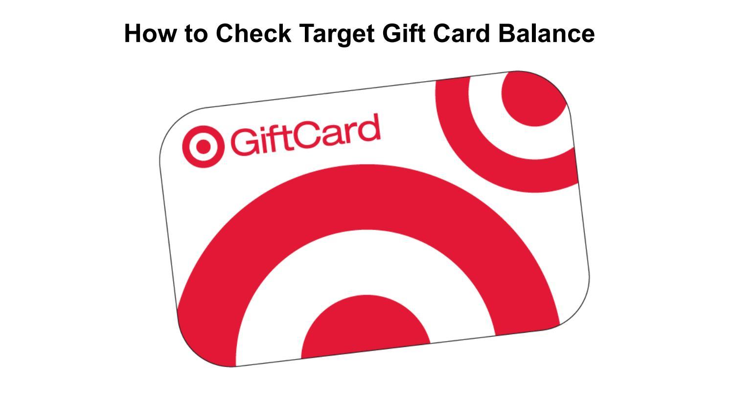 How to check the balance on a Target gift card